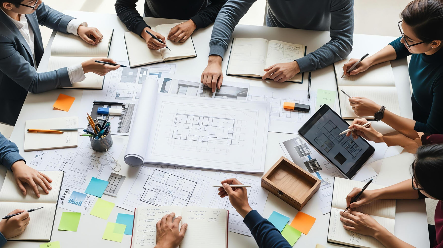 One-stop company for Interior Design, Turnkey Fit-Out, Space Planning, Project Management, Furniture and Custom-Made Joinery items, HVAC, MEP Works